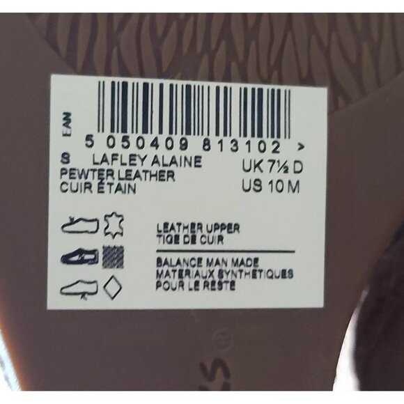 Clarks Women Lafley Alaine Leather Wedge Slingback Sandals Sz 10 M Pewter NIB - Picture 8 of 10